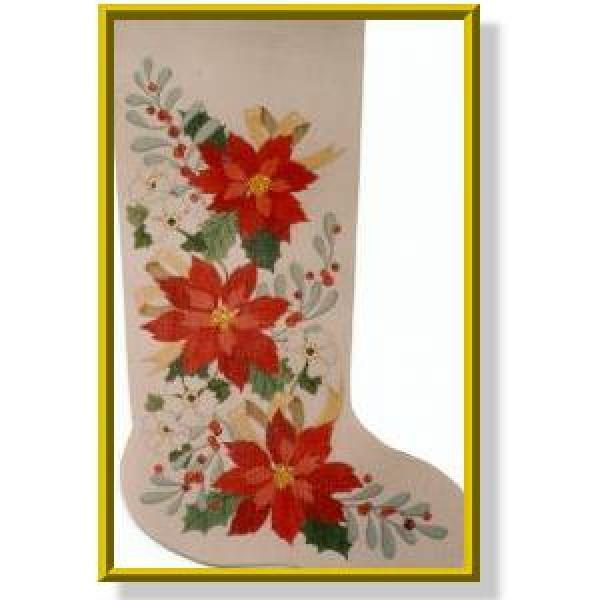 Poinsettia Stocking-CD922