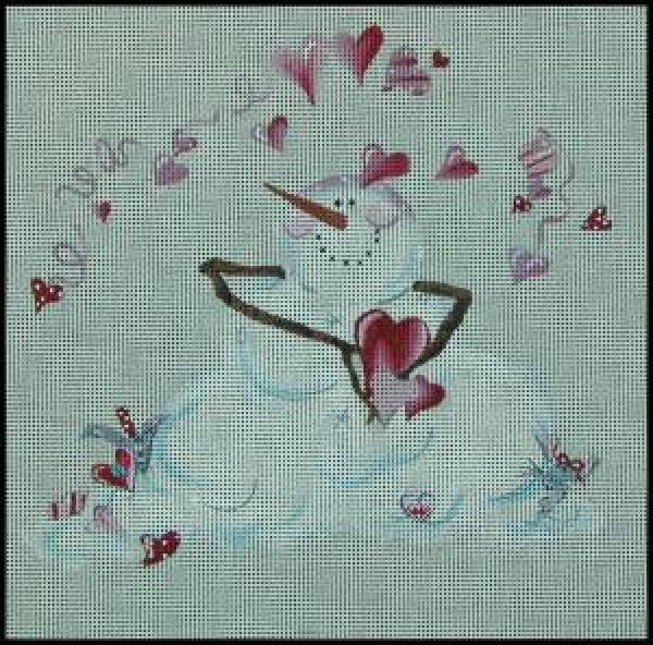 Snowman and Hearts-NS213