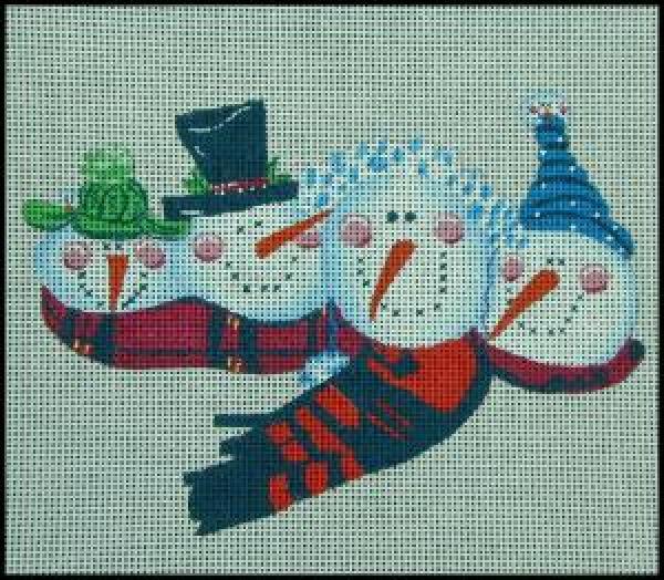 Row of Snowmen Ornament-NS216A